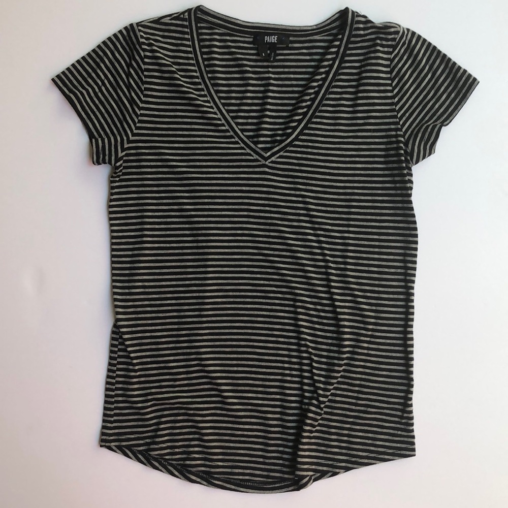 Paige Striped Classic Tee Shirt Size Small